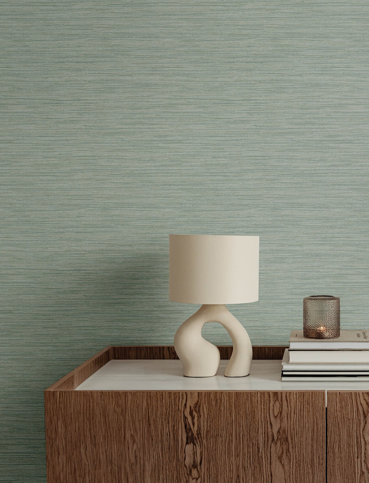 Sheehan Sea Green Faux Grasscloth Wallpaper with Modern Graphics Texture - A-Street Prints 4141-27169