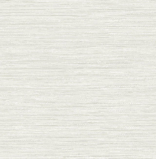 Sheehan Silver Faux Grasscloth Wallpaper with Modern Graphics Texture - Brewster 4141-27170