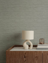 Sheehan Grey Faux Grasscloth Wallpaper with Modern Graphic Texture - A-Street Prints 4141-27171