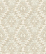 Montana Beige Wallpaper with Western Geometric Pattern - Chesapeake 4142-72603
