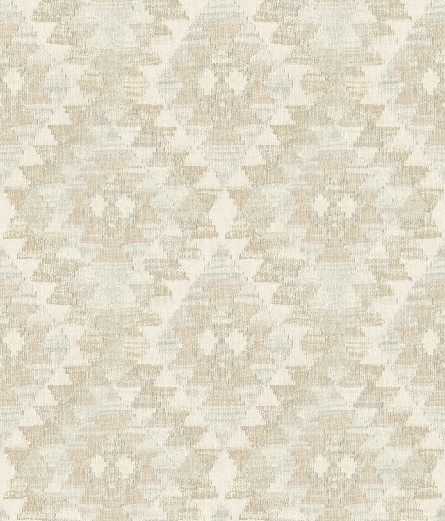 Montana Beige Wallpaper with Western Geometric Pattern - Chesapeake 4142-72603