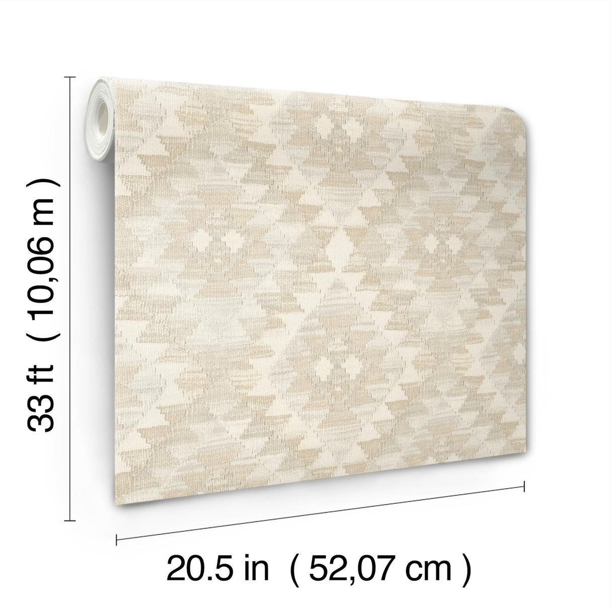 Montana Beige Wallpaper with Western Geometric Pattern - Chesapeake 4142-72603