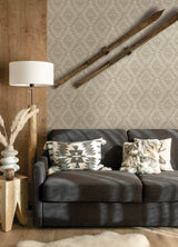 Montana Beige Wallpaper with Western Geometric Pattern - Chesapeake 4142-72603