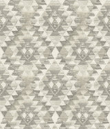 Montana Charcoal Wallpaper with Geometric Country Pattern - Chesapeake 4142-72604