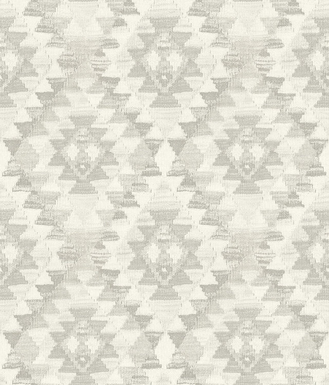 Montana Ash Wallpaper with Geometric Western Motif - Chesapeake 4142-72607