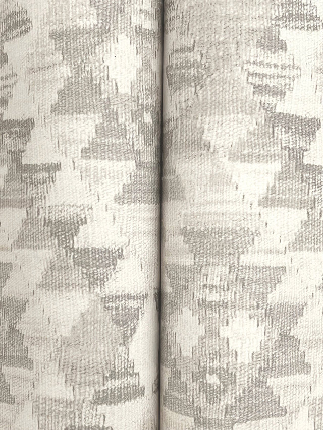 Montana Ash Wallpaper with Geometric Western Motif - Chesapeake 4142-72607
