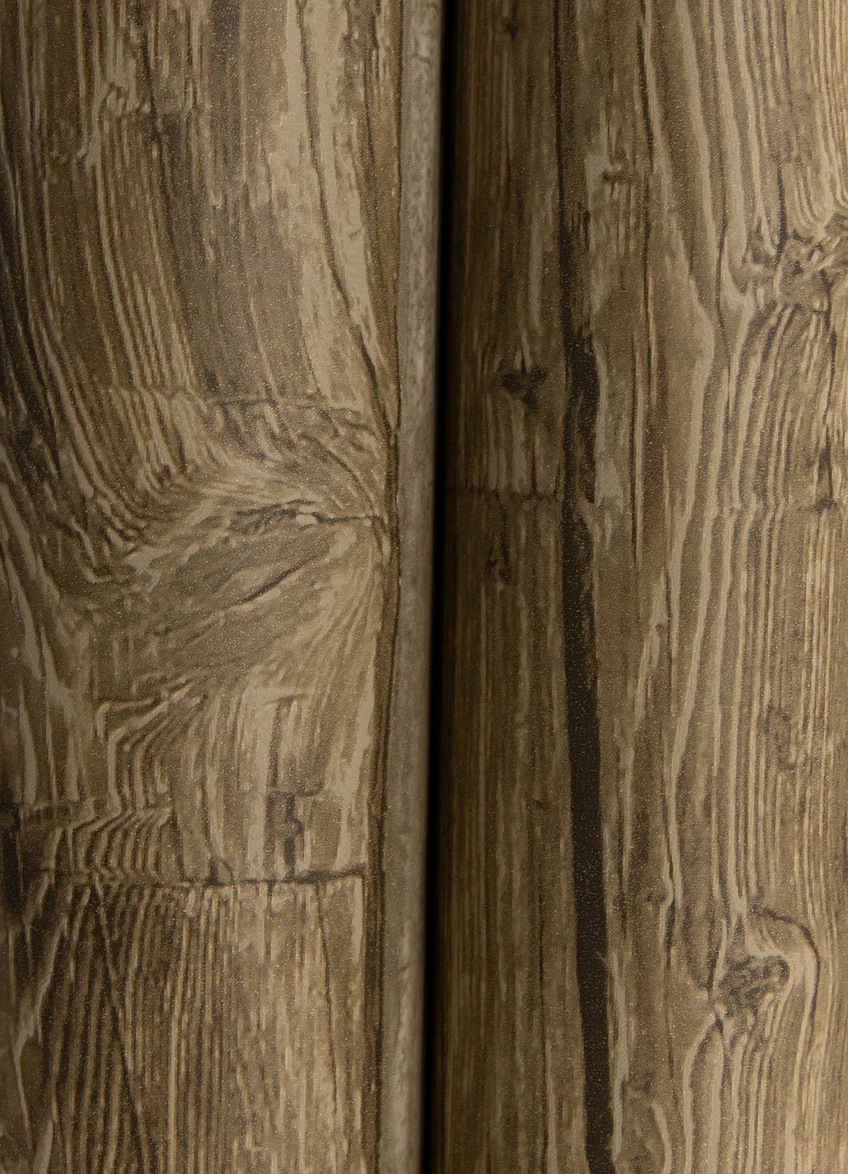 Lodgepole Chestnut Wallpaper with Wood Log Motif, Farmhouse Prepasted Non Woven - Chesapeake 4142-72615