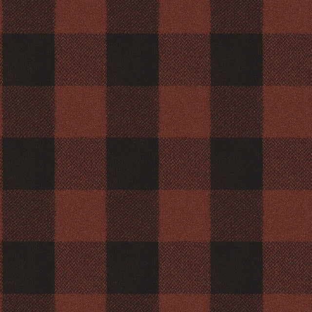 Lumberjack Maroon Wallpaper with Buffalo Plaid Pattern, Farmhouse Style - Chesapeake 4142-72621