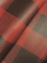 Lumberjack Maroon Wallpaper with Buffalo Plaid Pattern, Farmhouse Style - Chesapeake 4142-72621