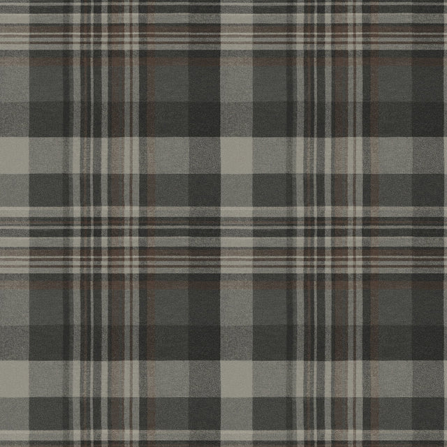 Dutton Plaid Charcoal Wallpaper with Traditional Plaid Pattern - Chesapeake 4142-72632