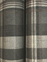 Dutton Plaid Charcoal Wallpaper with Traditional Plaid Pattern - Chesapeake 4142-72632