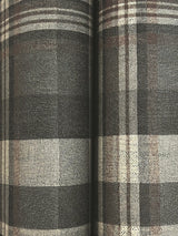 Dutton Plaid Charcoal Wallpaper with Traditional Plaid Pattern - Chesapeake 4142-72632SAM
