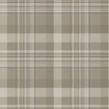 Dutton Plaid Light Brown Wallpaper with Traditional Plaid Pattern - Chesapeake 4142-72633