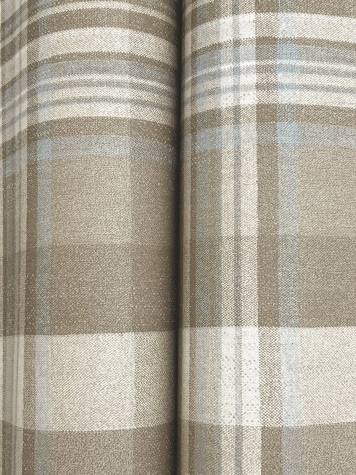 Dutton Plaid Light Brown Wallpaper with Traditional Plaid Pattern - Chesapeake 4142-72633