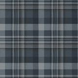 Dutton Plaid Indigo Wallpaper with Traditional Plaid Pattern - Chesapeake 4142-72635
