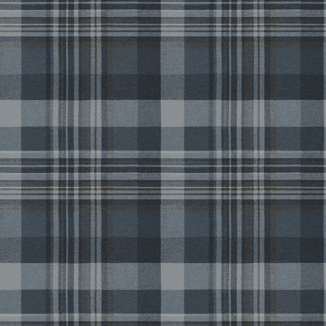 Dutton Plaid Indigo Wallpaper with Traditional Plaid Pattern - Chesapeake 4142-72635