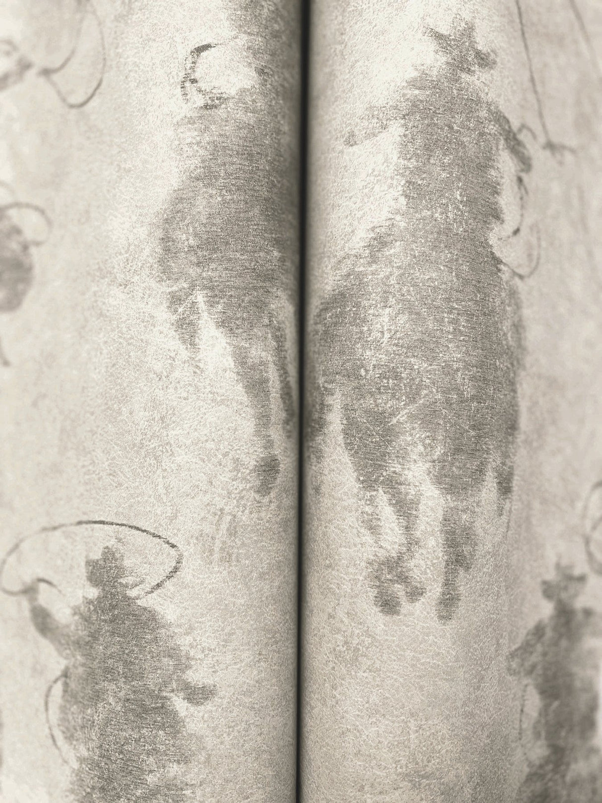 Stockman Silhouette Grey Wallpaper with Western Cowboy Motif - Chesapeake 4142-72639