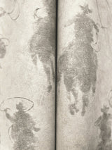 Stockman Silhouette Grey Wallpaper with Western Cowboy Motif - Chesapeake 4142-72639