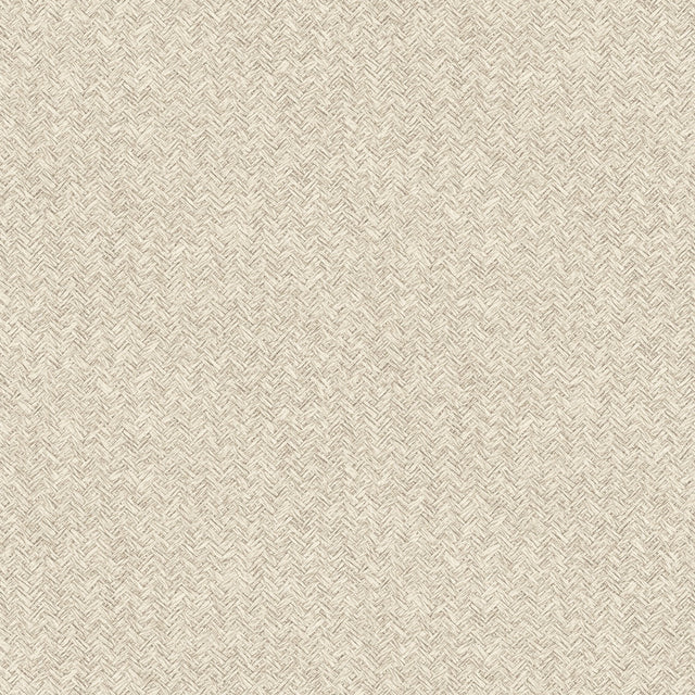 Woven Basket Wheat Wallpaper with Fabric Texture Motif - Chesapeake 4142-72644