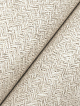 Woven Basket Wheat Wallpaper with Fabric Texture Motif - Chesapeake 4142-72644