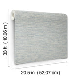 Wool Texture Light Blue Wallpaper with Fabric Textures Pattern, Transitional Style - Chesapeake 4142-72645