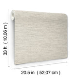 Wool Texture Pewter Wallpaper with Fabric Textures Pattern - Chesapeake 4142-72648