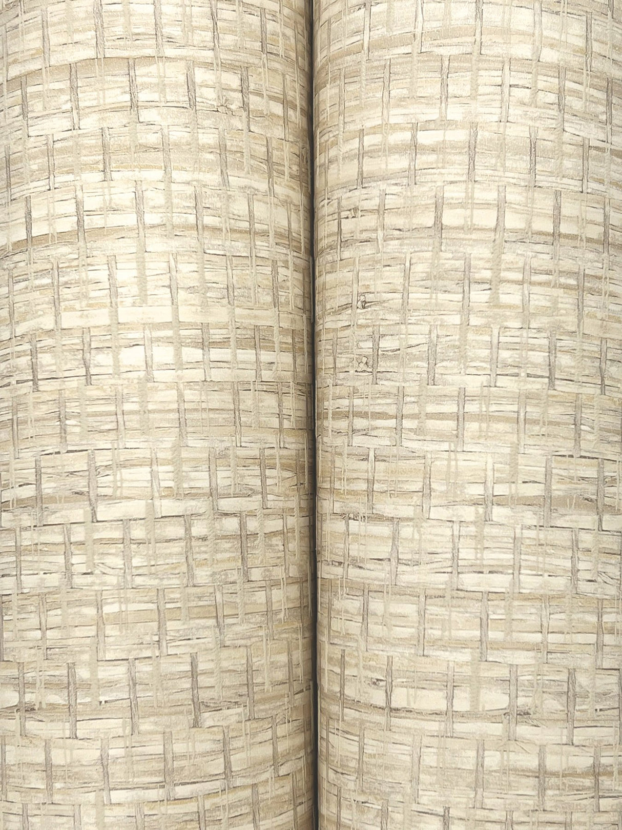 Plaited Grass Wheat Wallpaper with Faux Grasscloth Basketweave Texture - Chesapeake 4142-72652