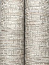 Plaited Grass Grey Wallpaper with Faux Grasscloth Basketweave Texture, Transitional - Chesapeake 4142-72654