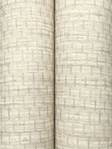 Plaited Grass Light Grey Faux Grasscloth Textured Wallpaper - Chesapeake 4142-72655