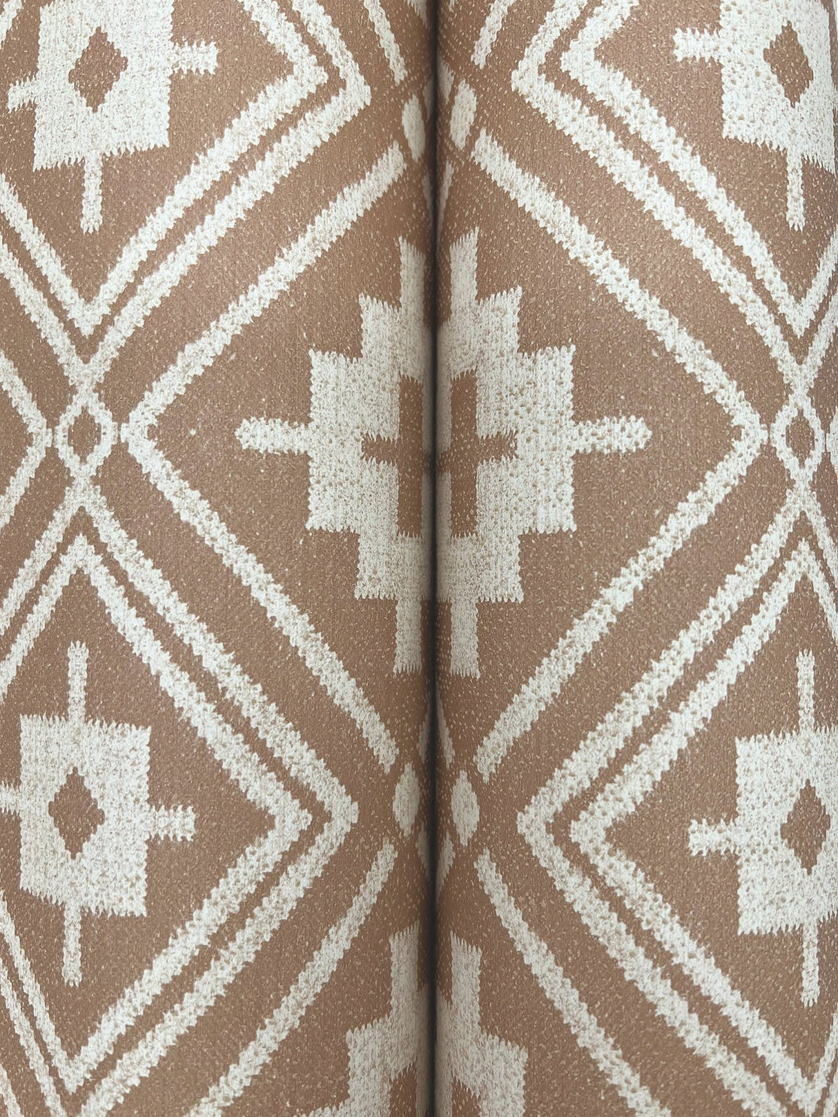 Camp Blanket Chestnut Wallpaper with Geometric Western Medallion Pattern - Chesapeake 4142-72660