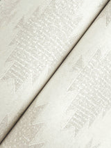 Stitched Heirloom White Wallpaper with Medallions Graphic Pattern, Farmhouse Style - Chesapeake 4142-72664