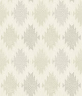 Stitched Heirloom Moss Wallpaper with Medallions Pattern, Farmhouse Style - Chesapeake 4142-72665