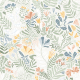 Brittsommar Seafoam Woodland Floral Wallpaper by A-Street Prints - MD22005