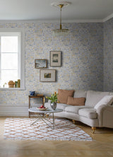Hava Light Blue Meadow Flowers by A-Street Prints Whimsical Botanical Floral Non Woven Unpasted Wallpaper 20.9 in x 33 ft Roll - MD22010