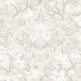 Lisa Grey Floral Damask Wallpaper with Botanical Whimsical Motif - A-Street Prints 4143-22019