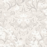Lisa Grey Floral Damask Wallpaper by A-Street Prints