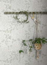 Turi Sage Twining Vines Wallpaper with Botanical Farmhouse Pattern - A-Street Prints 4143-22020