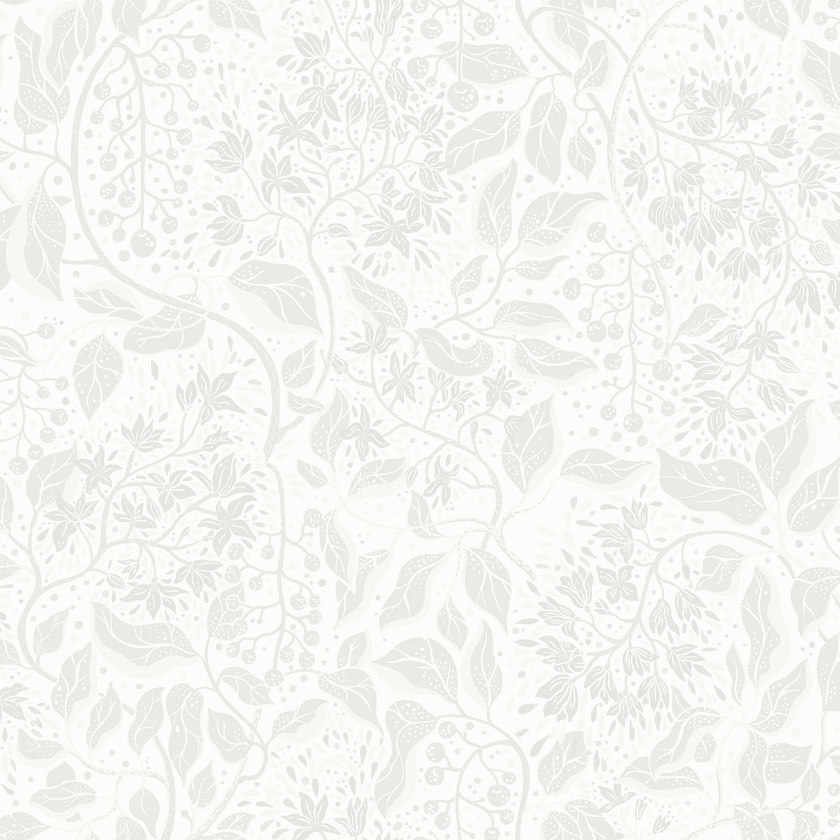 Turi Light Grey Twining Vines Wallpaper by A-Street Prints - MD22021