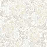 Turi Khaki Twining Vines Wallpaper with Botanical Farmhouse Motif - A-Street Prints 4143-22023