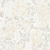 Turi Khaki Twining Vines Botanical Wallpaper by A-Street Prints - MD22023