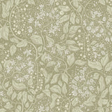 Turi Moss Twining Vines Wallpaper with Botanical Farmhouse Pattern - Brewster 4143-22024