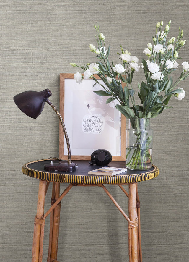 Agave Stone Faux Grasscloth Wallpaper with Raised Ink Texture - A-Street Prints 4143-24279
