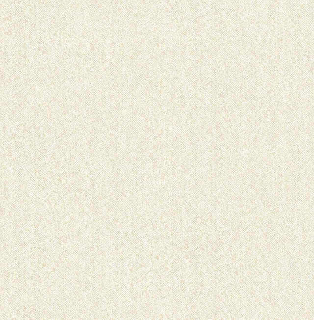 Ashbee Taupe Faux Fabric Wallpaper with Chevron Herringbone Texture - A-Street Prints 4143-26161