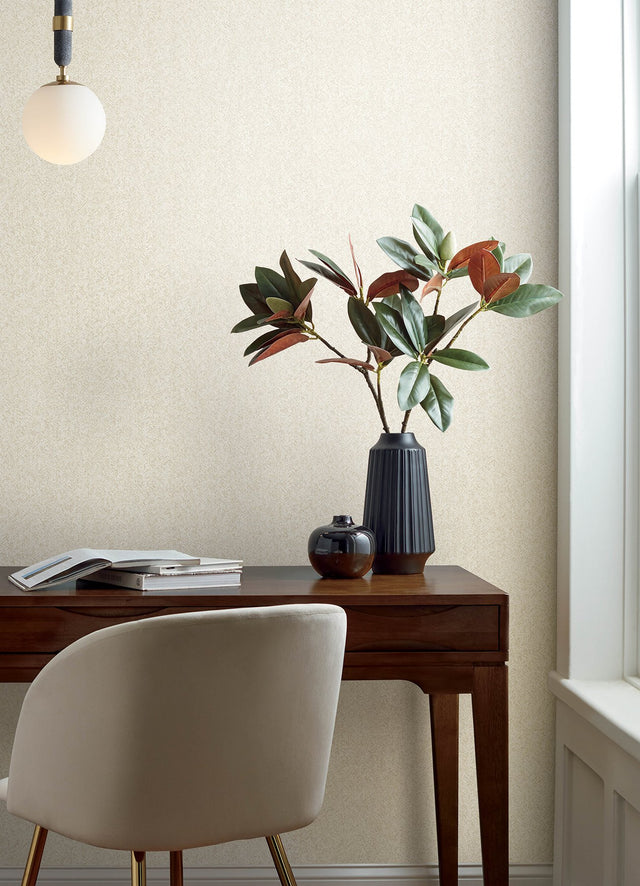 Ashbee Taupe Faux Fabric Wallpaper with Chevron Herringbone Texture - A-Street Prints 4143-26161