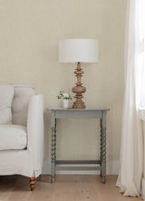 Ashbee Taupe Faux Fabric Wallpaper with Chevron Herringbone Texture - A-Street Prints 4143-26161
