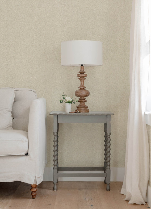 Ashbee Taupe Faux Fabric Wallpaper with Chevron Herringbone Texture - A-Street Prints 4143-26161