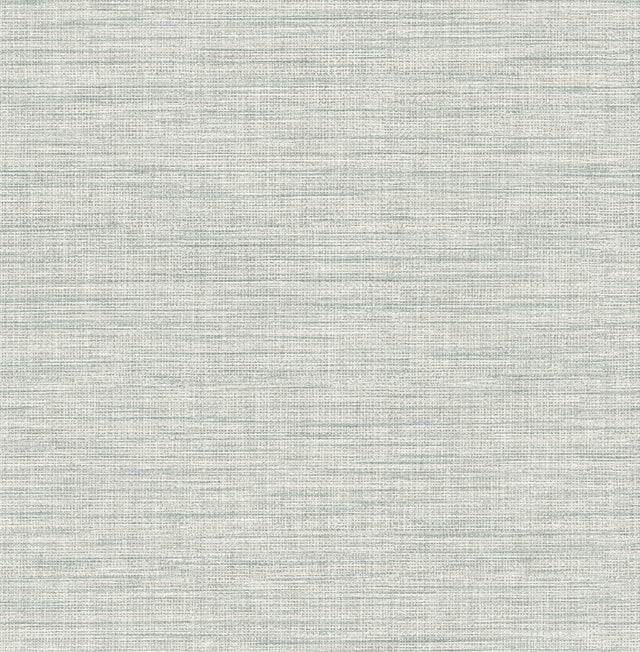 Exhale Seafoam Faux Grasscloth Texture Wallpaper with Raised Ink - A-Street Prints 4143-26461