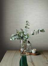 Exhale Seafoam Faux Grasscloth Texture Wallpaper with Raised Ink - A-Street Prints 4143-26461