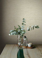 Exhale Light Yellow Faux Grasscloth Textured Wallpaper - A-Street Prints 4143-26463