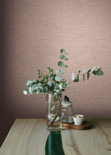 Exhale Blush Texture Wallpaper with Faux Grasscloth Graphics - A-Street Prints 4143-26464
